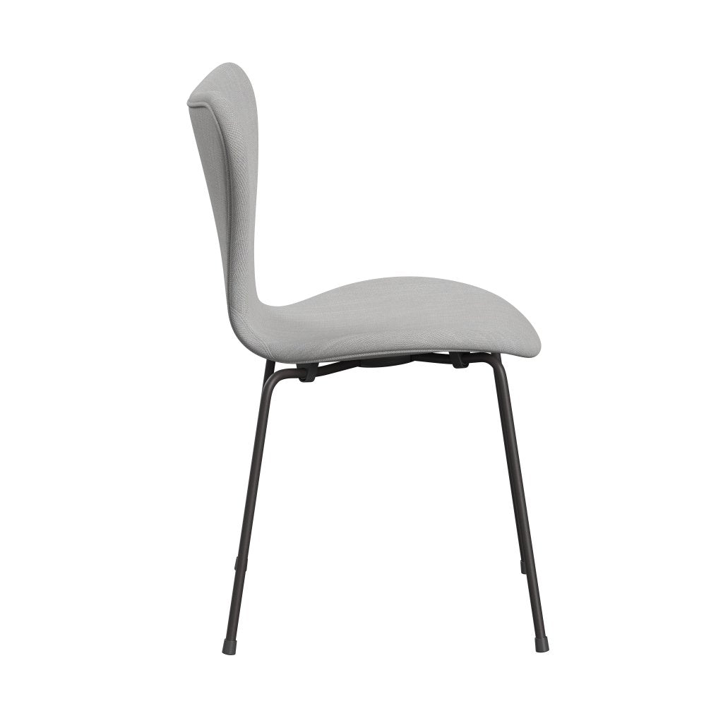 Fritz Hansen 3107 Židle plné čalounění, teplý grafit/Sunniva 2 Natural/Light Grey