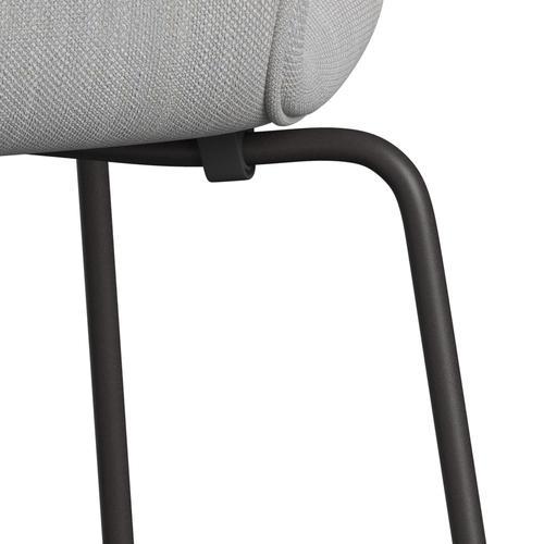 Fritz Hansen 3107 Židle plné čalounění, teplý grafit/Sunniva 2 Natural/Light Grey