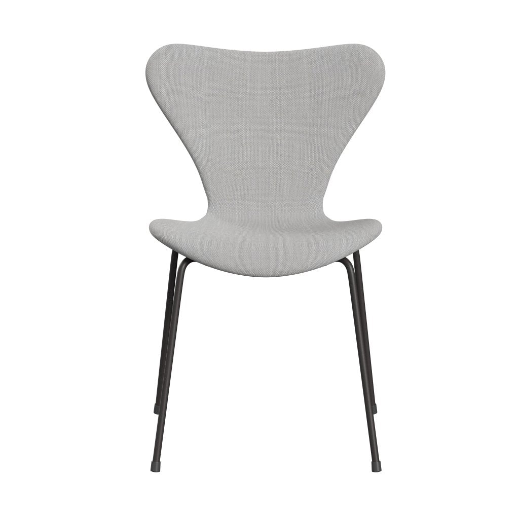 Fritz Hansen 3107 Židle plné čalounění, teplý grafit/Sunniva 2 Natural/Light Grey