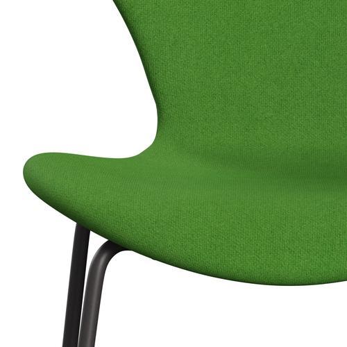 Fritz Hansen 3107 Chair Full Upholstery, Warm Graphite/Tonus Light Green