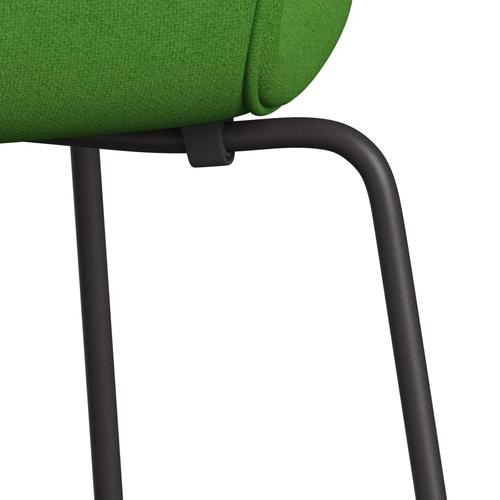 Fritz Hansen 3107 Chair Full Upholstery, Warm Graphite/Tonus Light Green