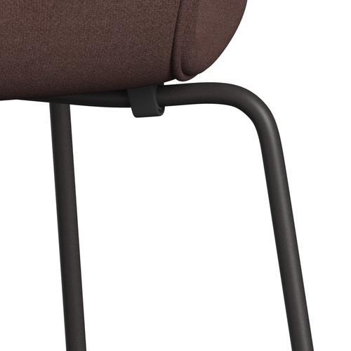 Fritz Hansen 3107 Židle plné čalounění, teplý grafit/Tonus Violet Grey