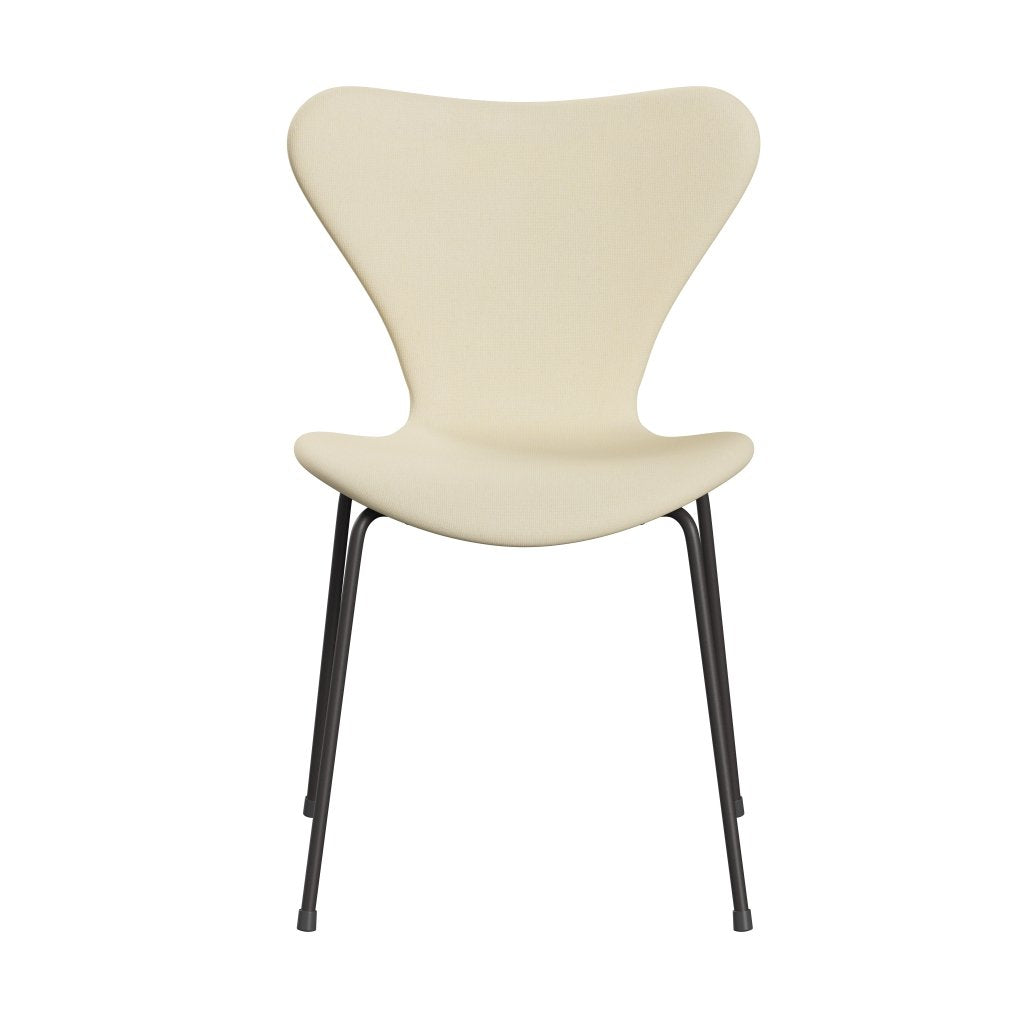 Fritz Hansen 3107 Chair Full Upholstery, Warm Graphite/Tonus Wool White