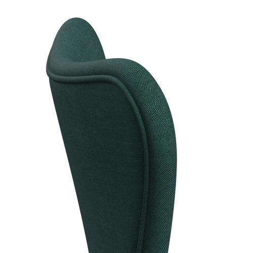 Fritz Hansen 3107 židle plné čalounění, bílá/plátno Emerald Green