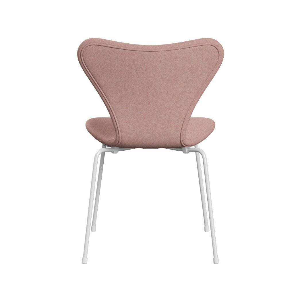 Fritz Hansen 3107 židle plné čalounění, bílá/divina md soft růžová