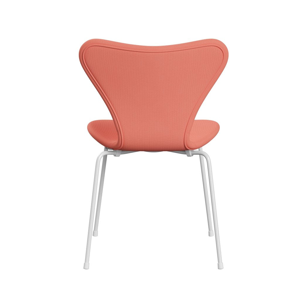 Fritz Hansen 3107 Chair Full Upholstery, White/Fame Pink Light