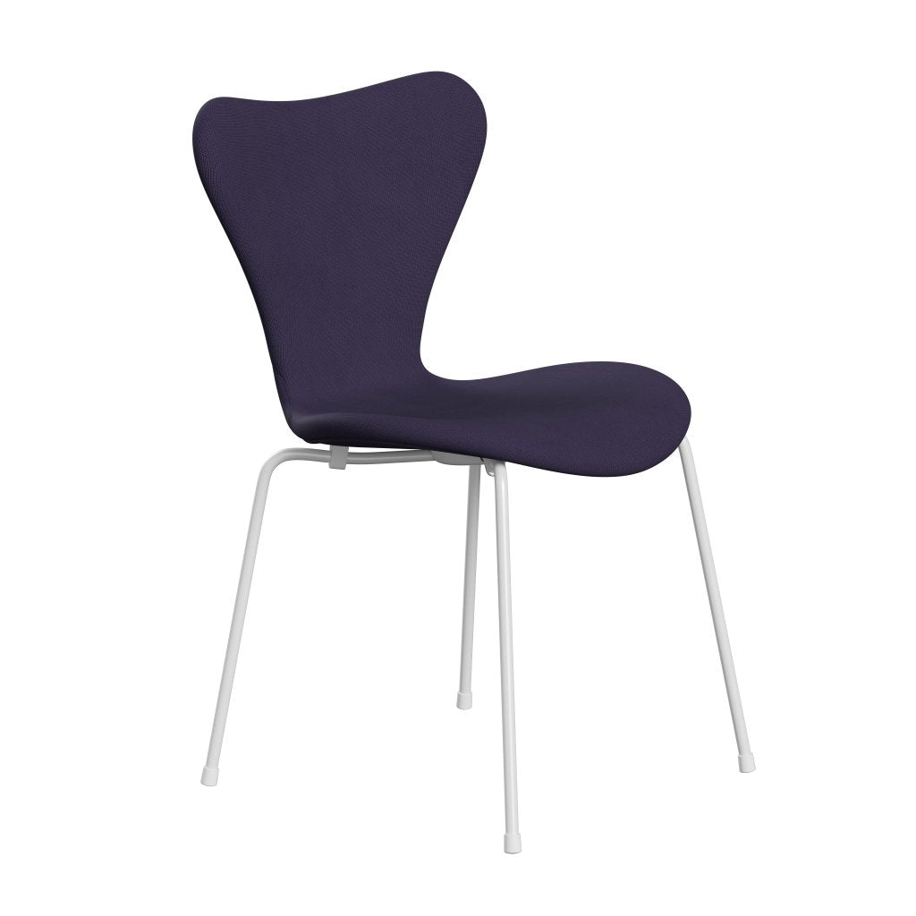 Fritz Hansen 3107 Chair Full Upholstery, White/Fame Violet Dark