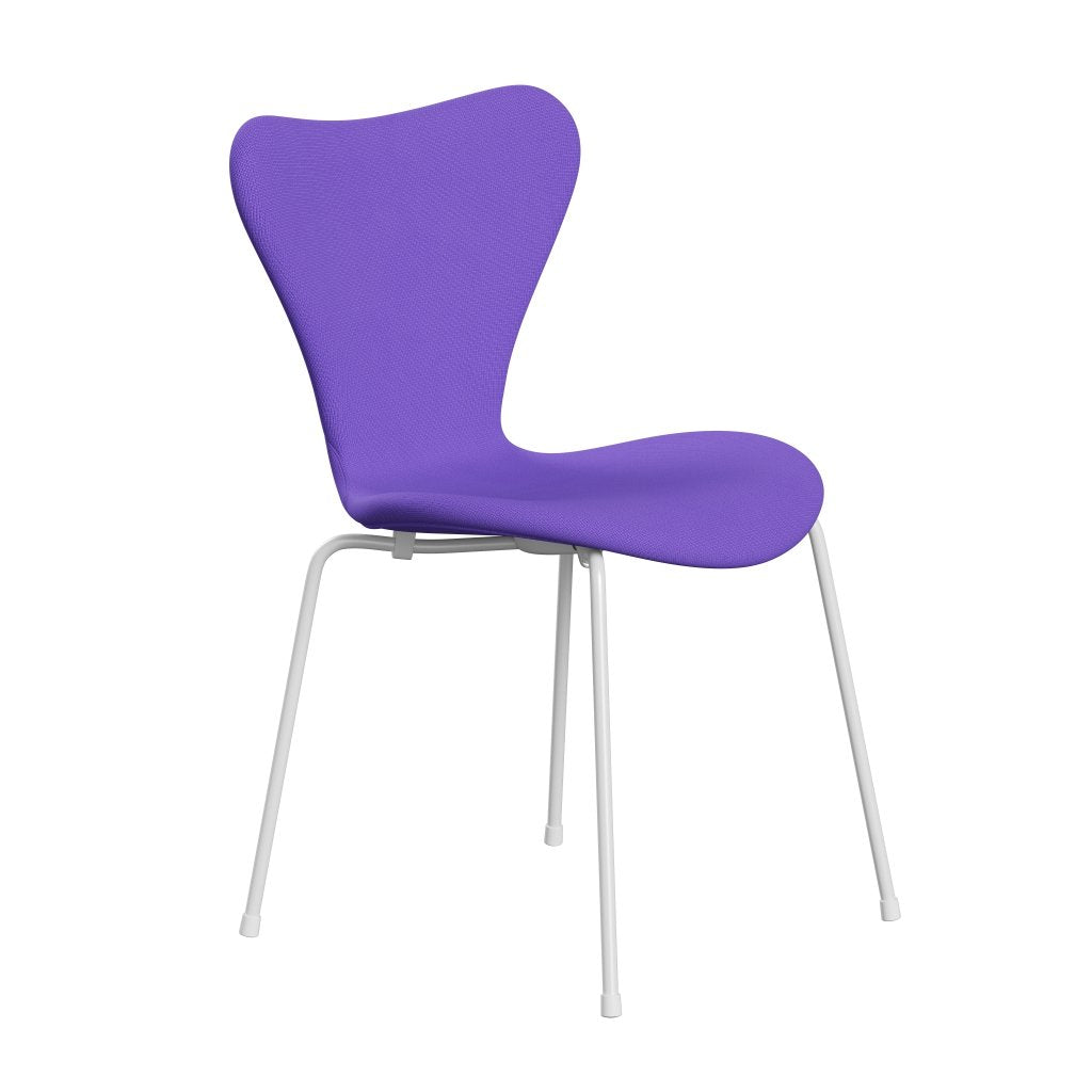 Fritz Hansen 3107 Chair Full Upholstery, White/Fame Violet Light