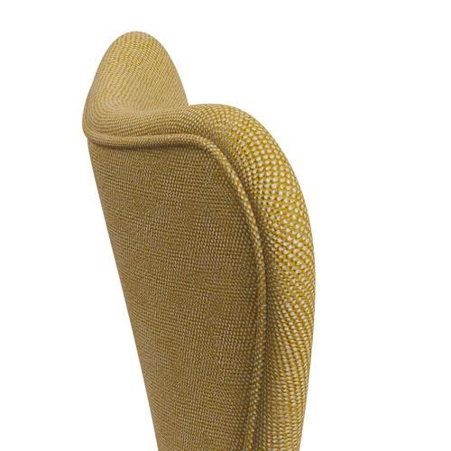 Fritz Hansen 3107 Chair Full Upholstery, White/Hallingdal Yellow/White