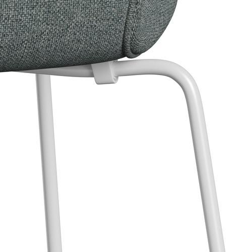 Fritz Hansen 3107 židle plné čalounění, bílá/hallingdal šedá