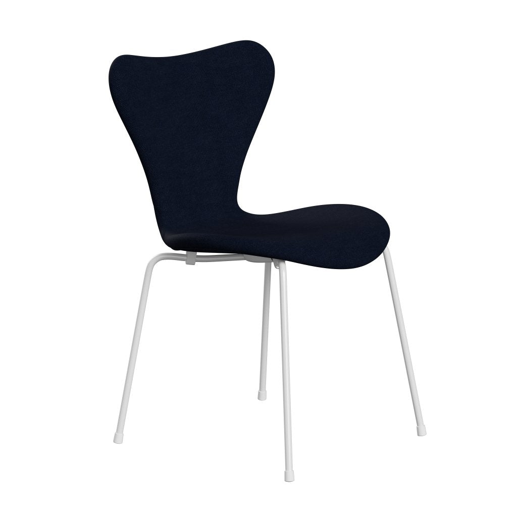 Fritz Hansen 3107 židle plné čalounění, bílá/hallingdal Royal Blue