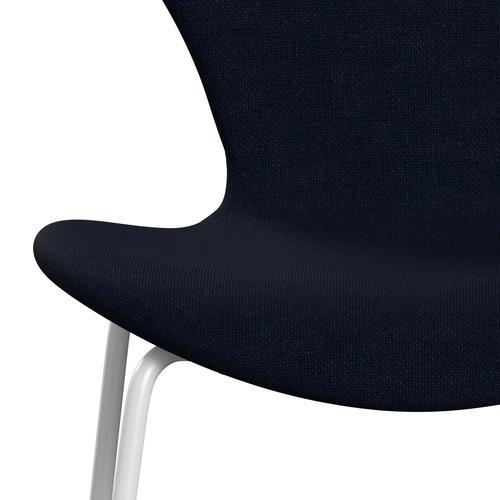 Fritz Hansen 3107 židle plné čalounění, bílá/hallingdal Royal Blue