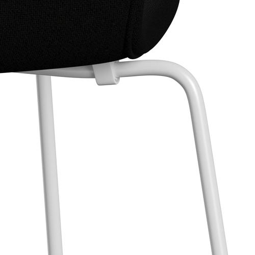 Fritz Hansen 3107 Chair Full Upholstery, White/Hallingdal Black