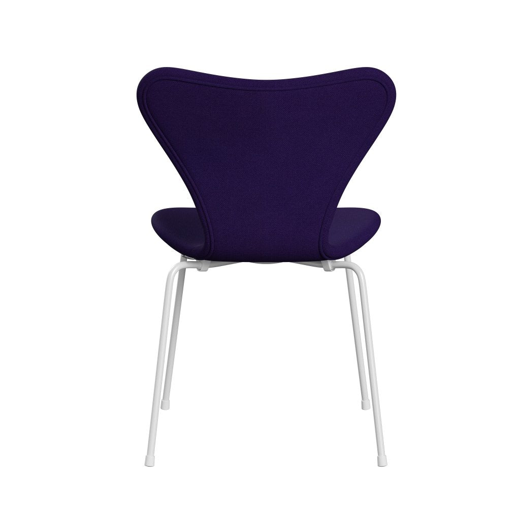 Fritz Hansen 3107 Chair Full Upholstery, White/Hallingdal Violet