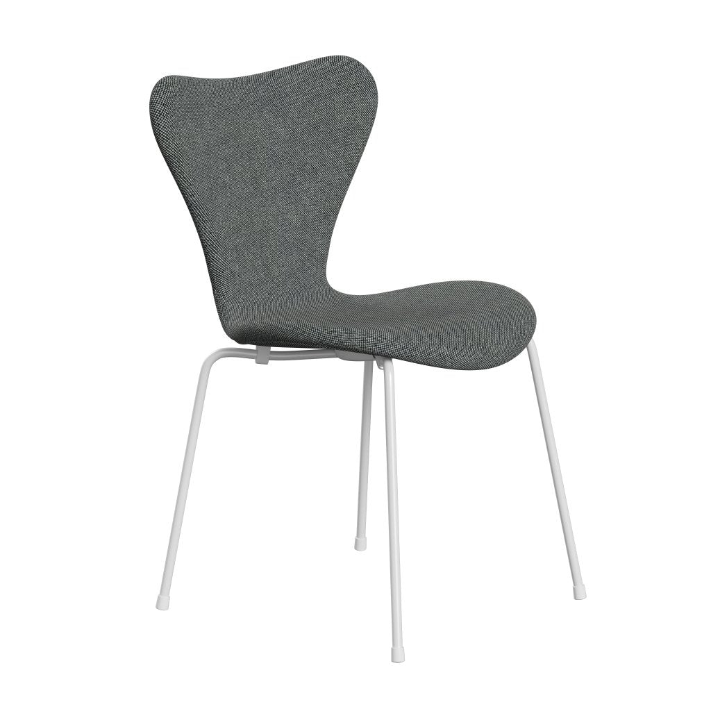 Fritz Hansen 3107 židle plné čalounění, bílá/hallingdal bílá černá