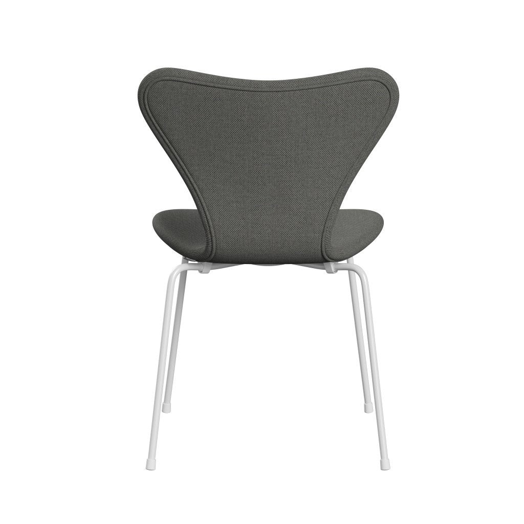 Fritz Hansen 3107 židle plné čalounění, bílá/re vlna Taupe/Natural