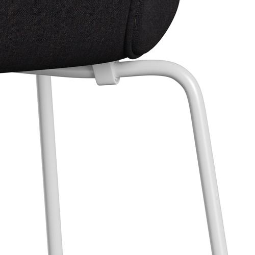 Fritz Hansen 3107 Chair Full Upholstery, White/Remix Dark Blue Aubergine