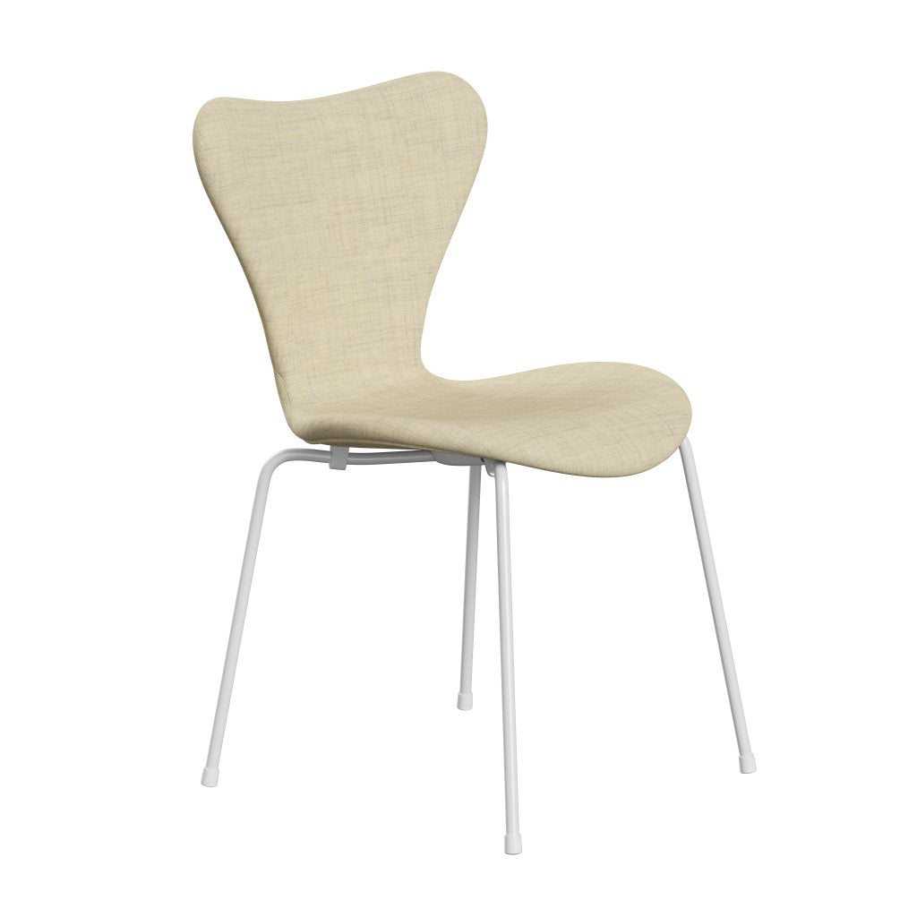 Fritz Hansen 3107 Chair Full Upholstery, White/Remix Wool White