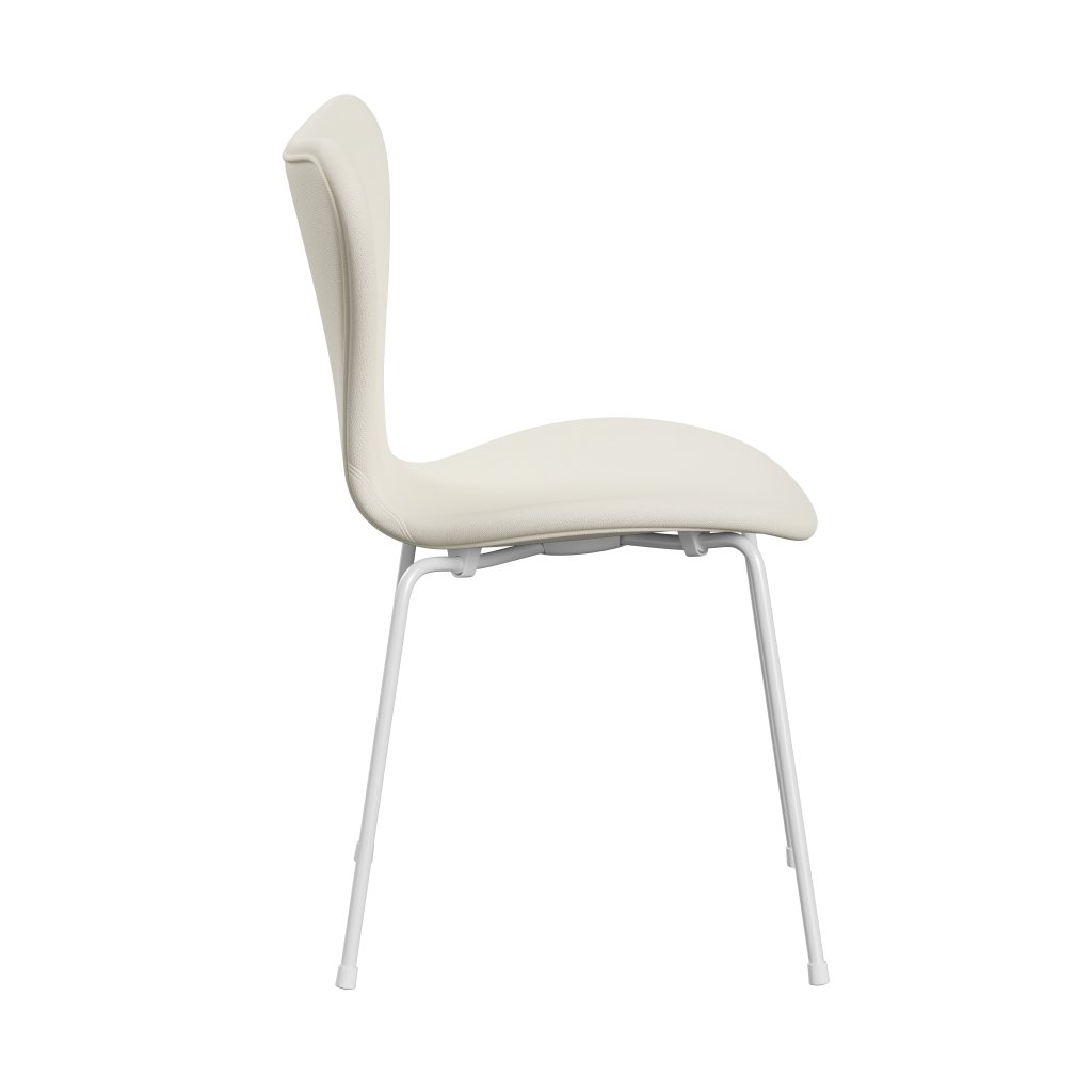 Fritz Hansen 3107 židle plné čalounění, bílá/sunniva 2 crème