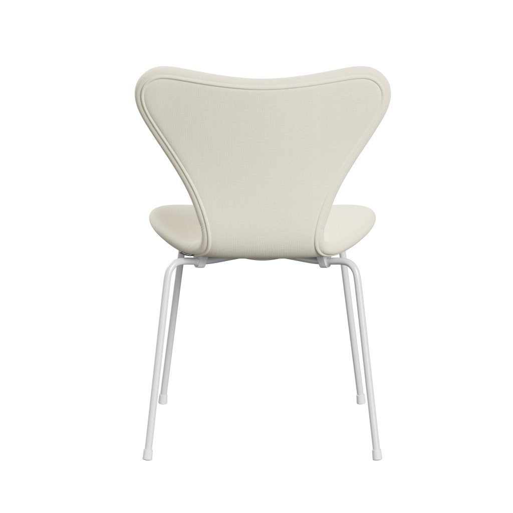 Fritz Hansen 3107 židle plné čalounění, bílá/sunniva 2 crème