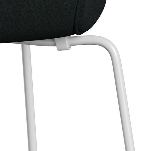 Fritz Hansen 3107 židle plné čalounění, bílá/tonus černá