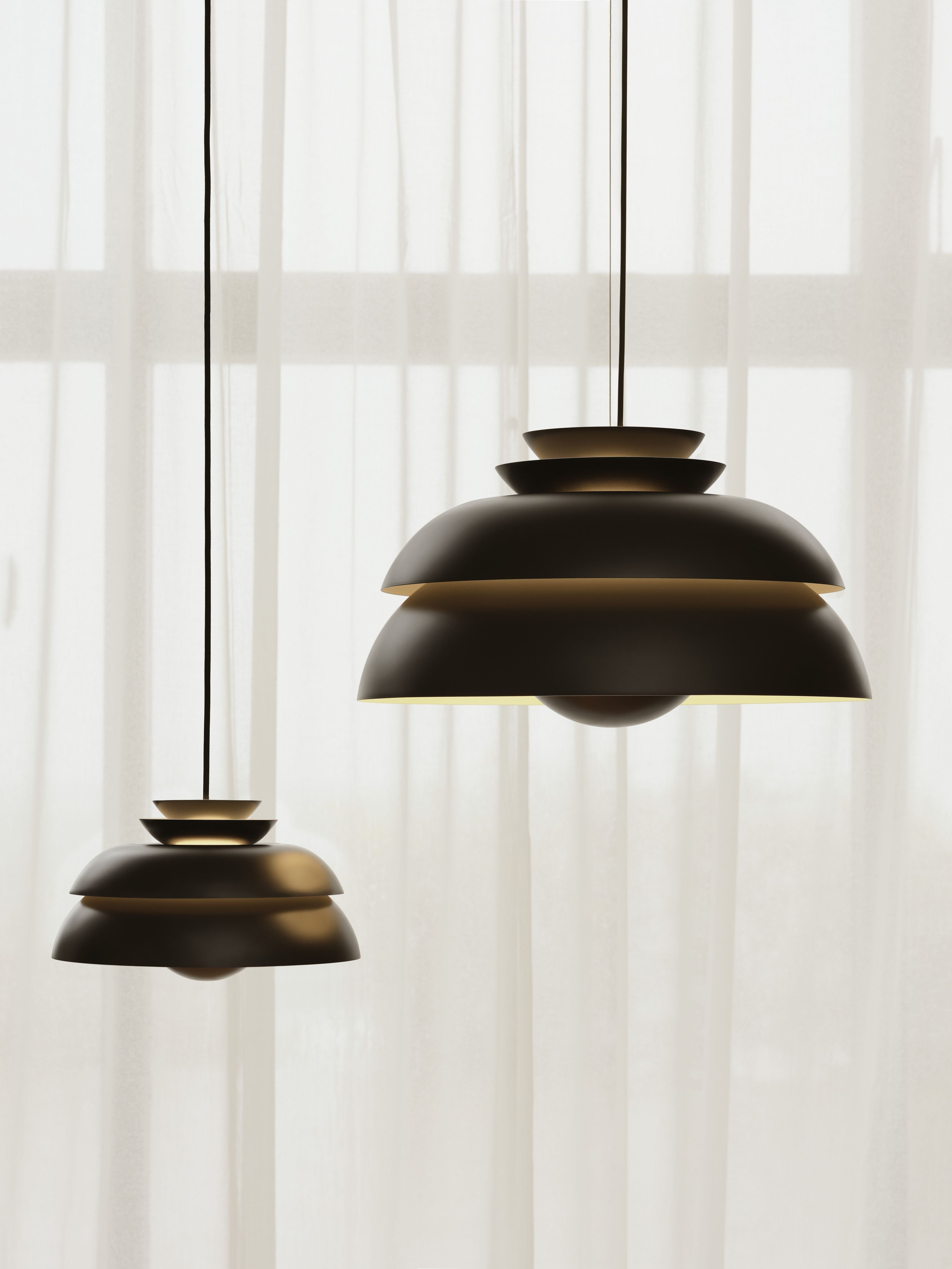 Fritz Hansen Concert Suspension Lamp Black Matt, Ø32 cm