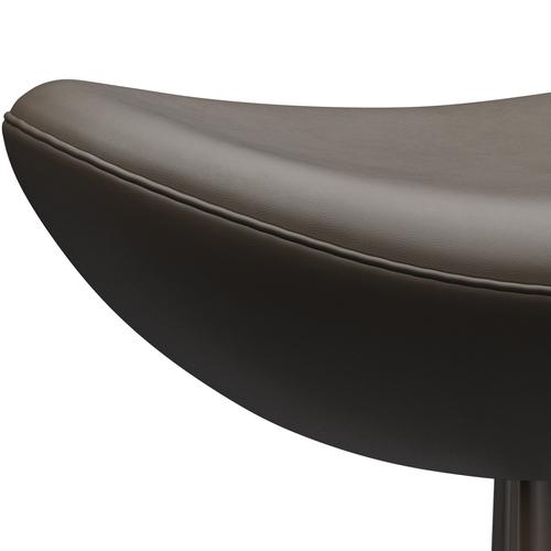 Fritz Hansen The Egg Footstool Leather, Brown Bronze/Essential Stone