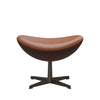 Fritz Hansen The Egg Footstool Leather, Brown Bronze/Essential Walnut