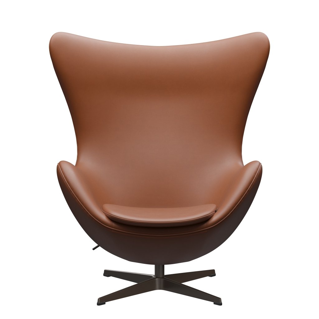 Fritz Hansen The Egg Lounge Chair Leather, Brown Bronz/Essential Walnut