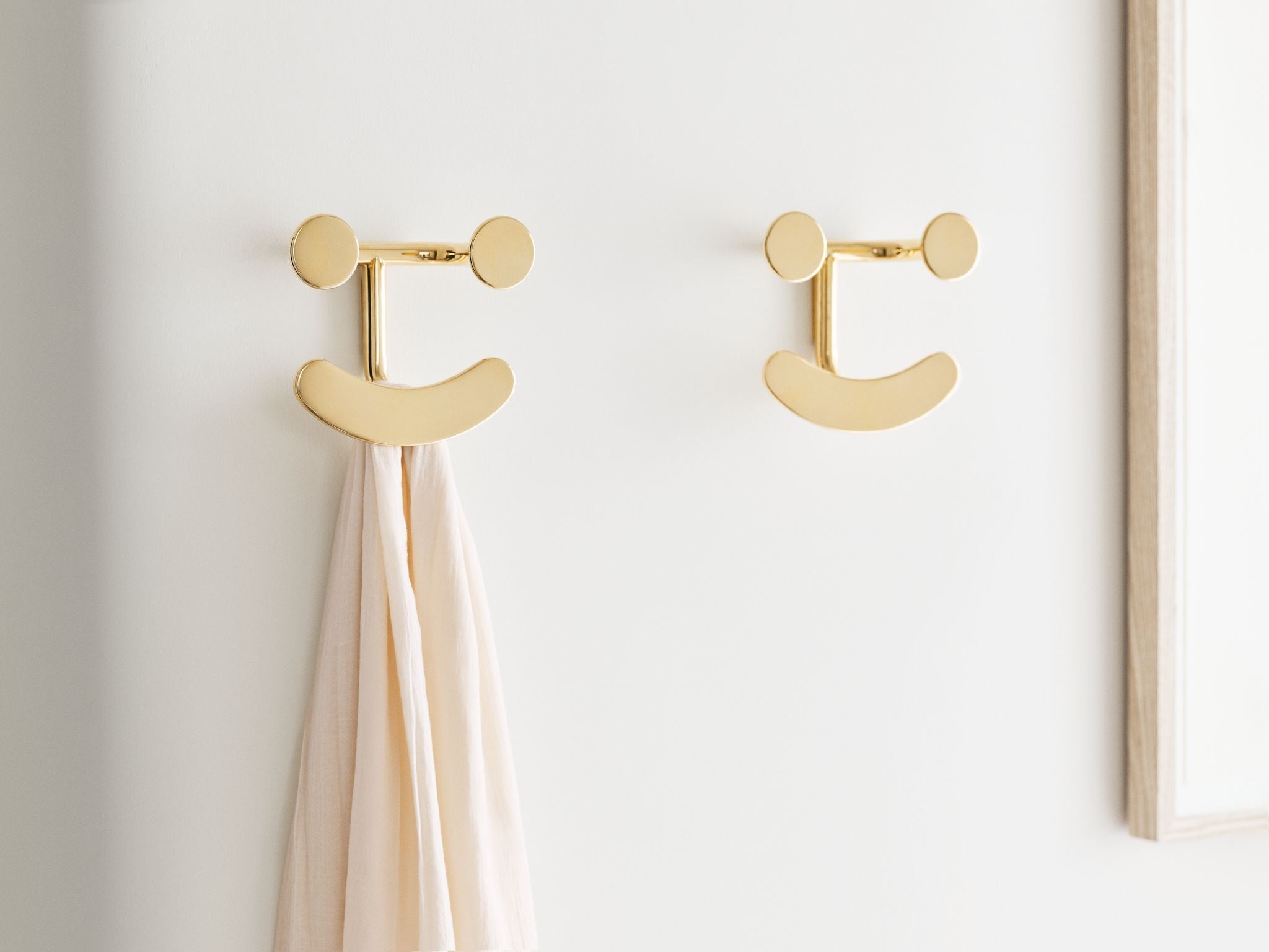 Fritz Hansen Jaime Hayon Happy Hook Wall Hook, Brass