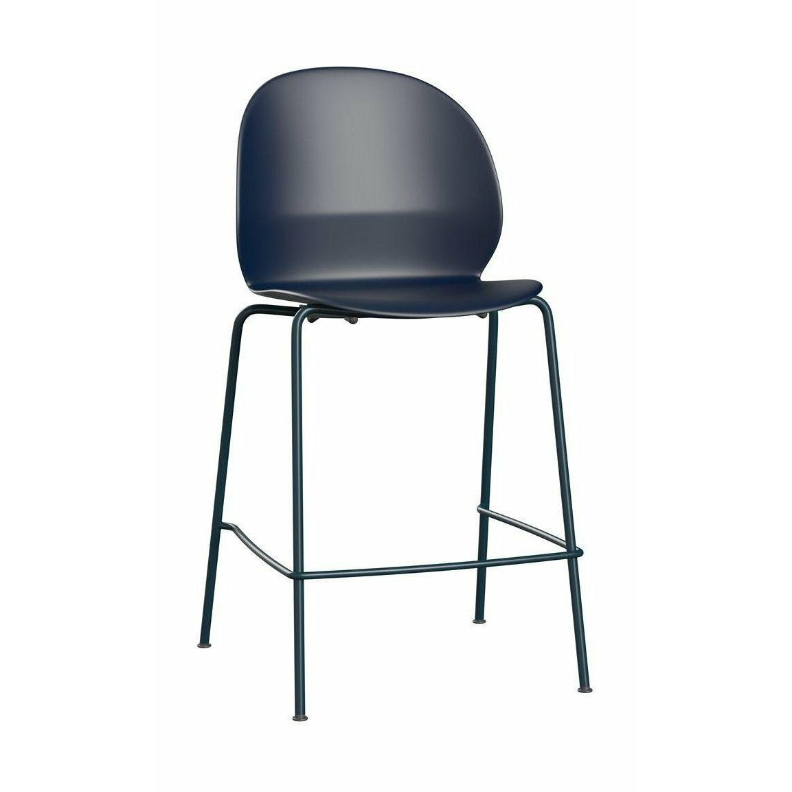 Fritz Hansen N02 Recycle nízká barová stolička, tmavě modrá/tmavě modrá