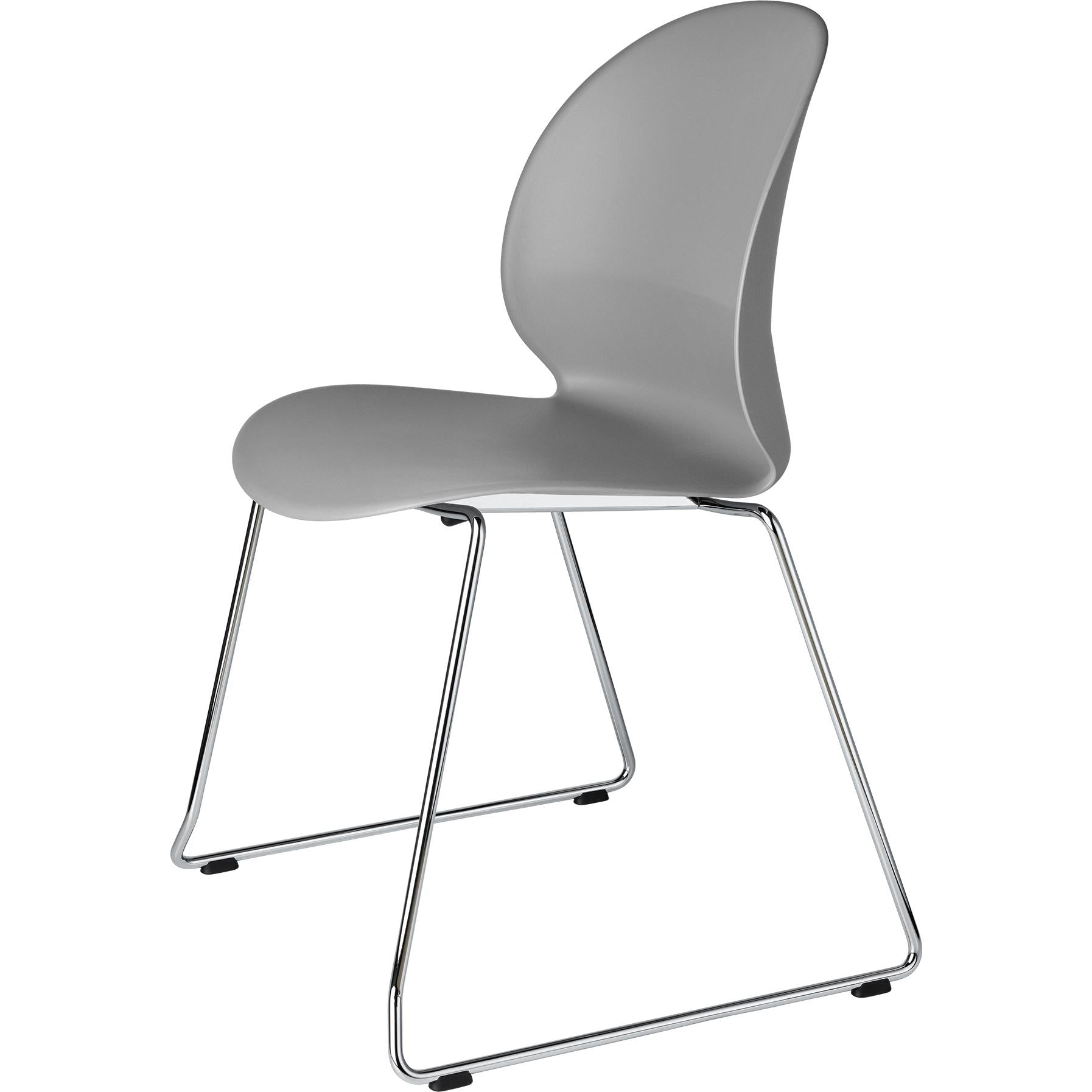 Fritz Hansen N02 Recycle Chair Chromed Steel, šedá
