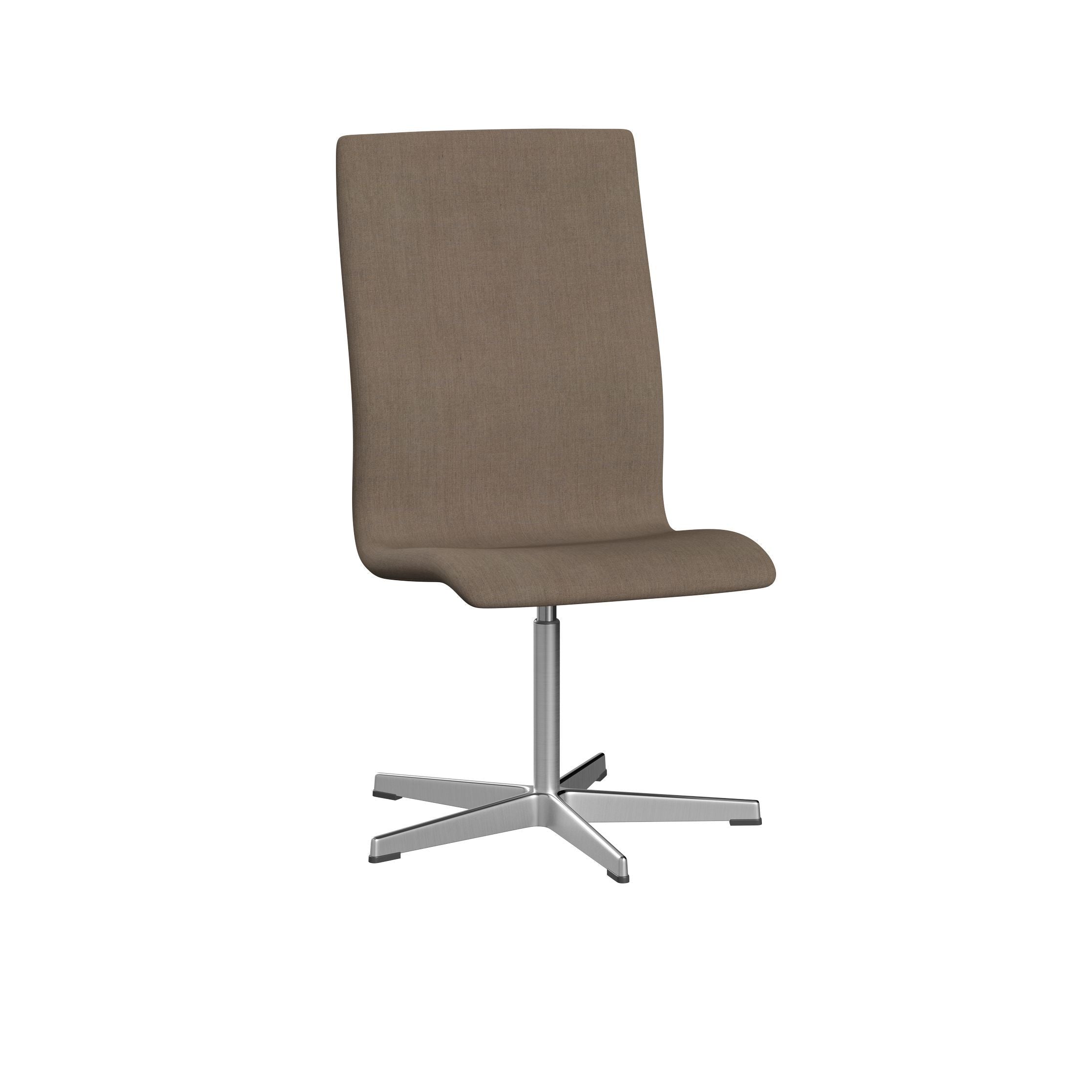 Fritz Hansen Oxford 3173 T Chair Five Armed Base Satin Brushed Aluminium/Remix, Beige