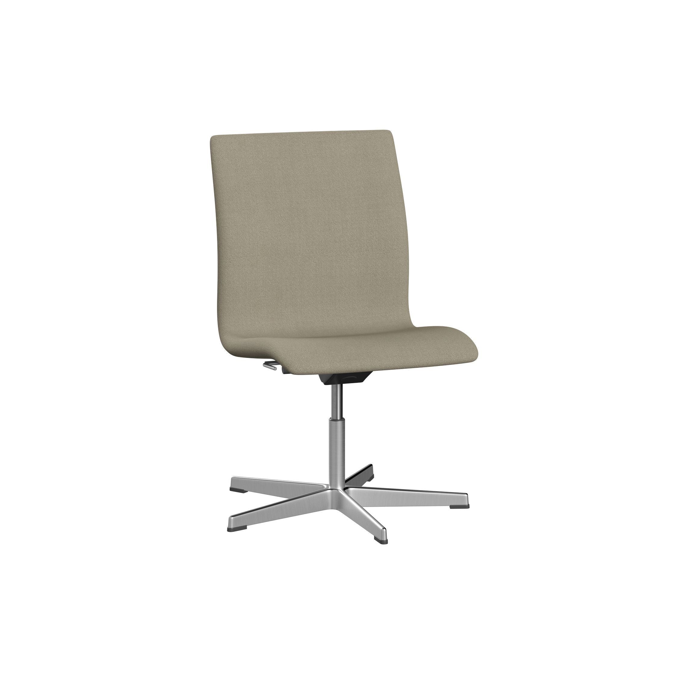 Fritz Hansen Oxford 3191 t Krad pět základny ARM SATINTH BRARSHED ALUMINUM/VIDAR, Light Beige