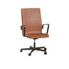 Fritz Hansen Oxford 3293 W Armchair Five Armed Base With Wheels Brown Bronze/Grace, Walnut