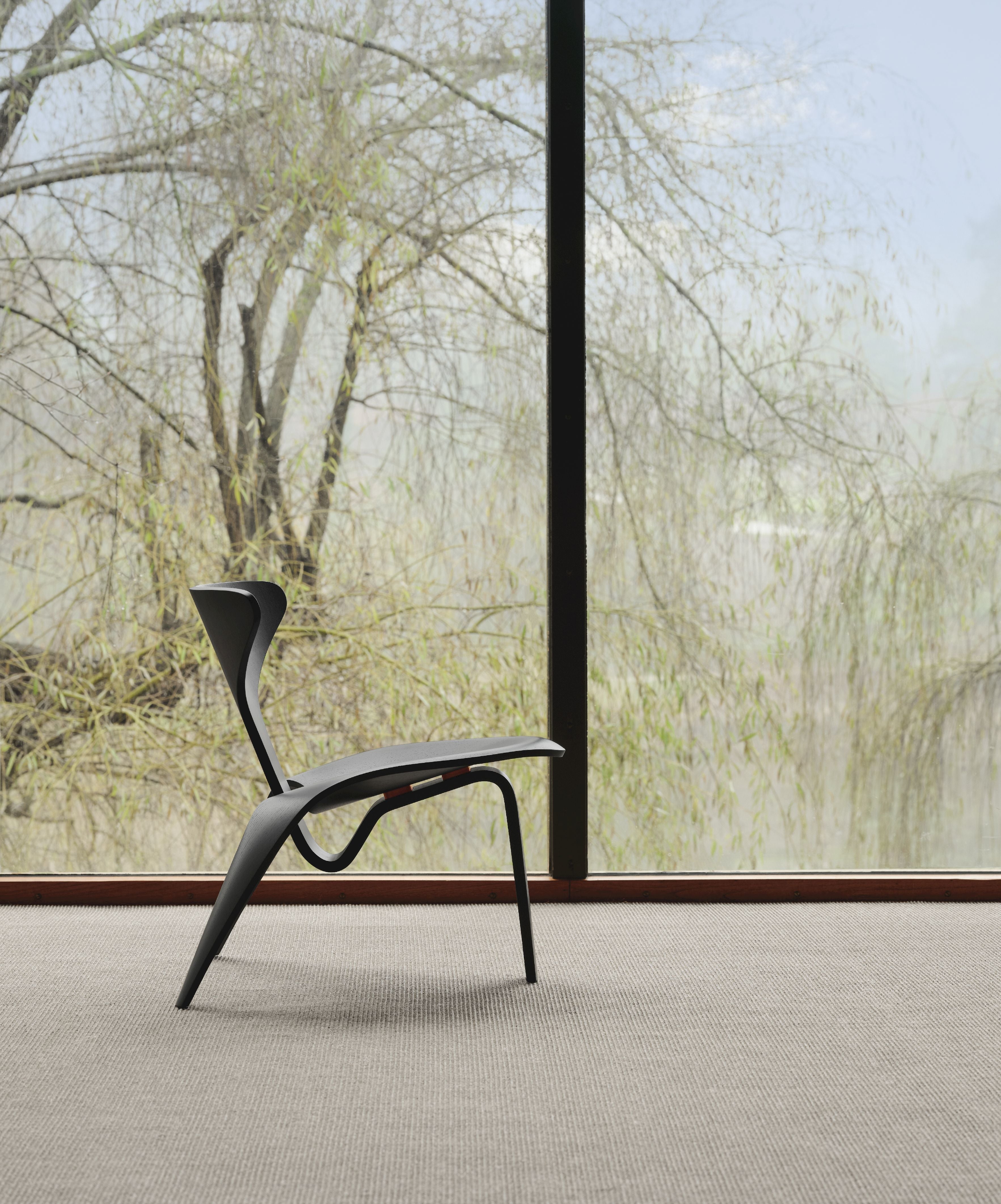 Fritz Hansen Pk0 A Lounge Chair, černá