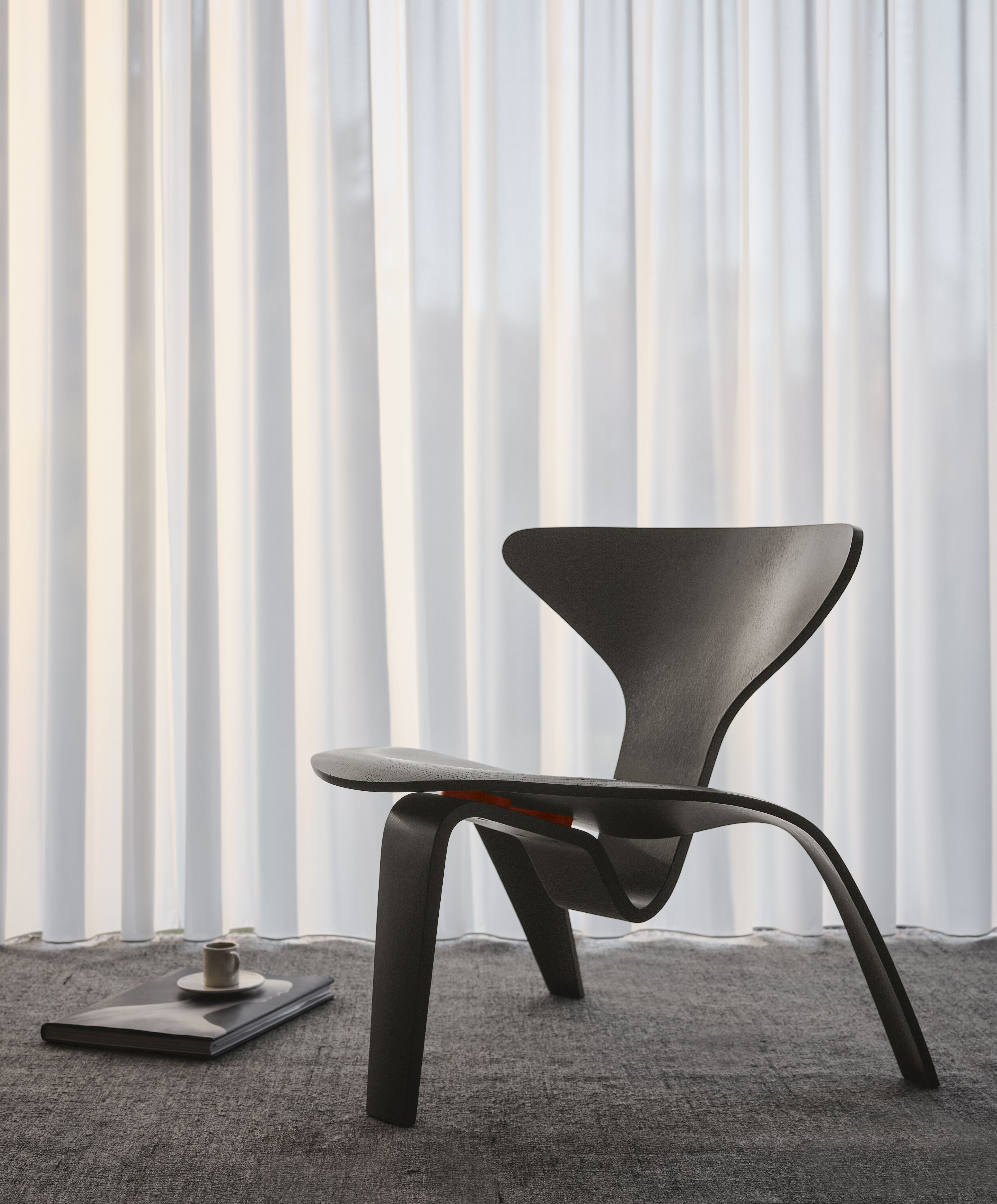 Fritz Hansen Pk0 A Lounge Chair, černá