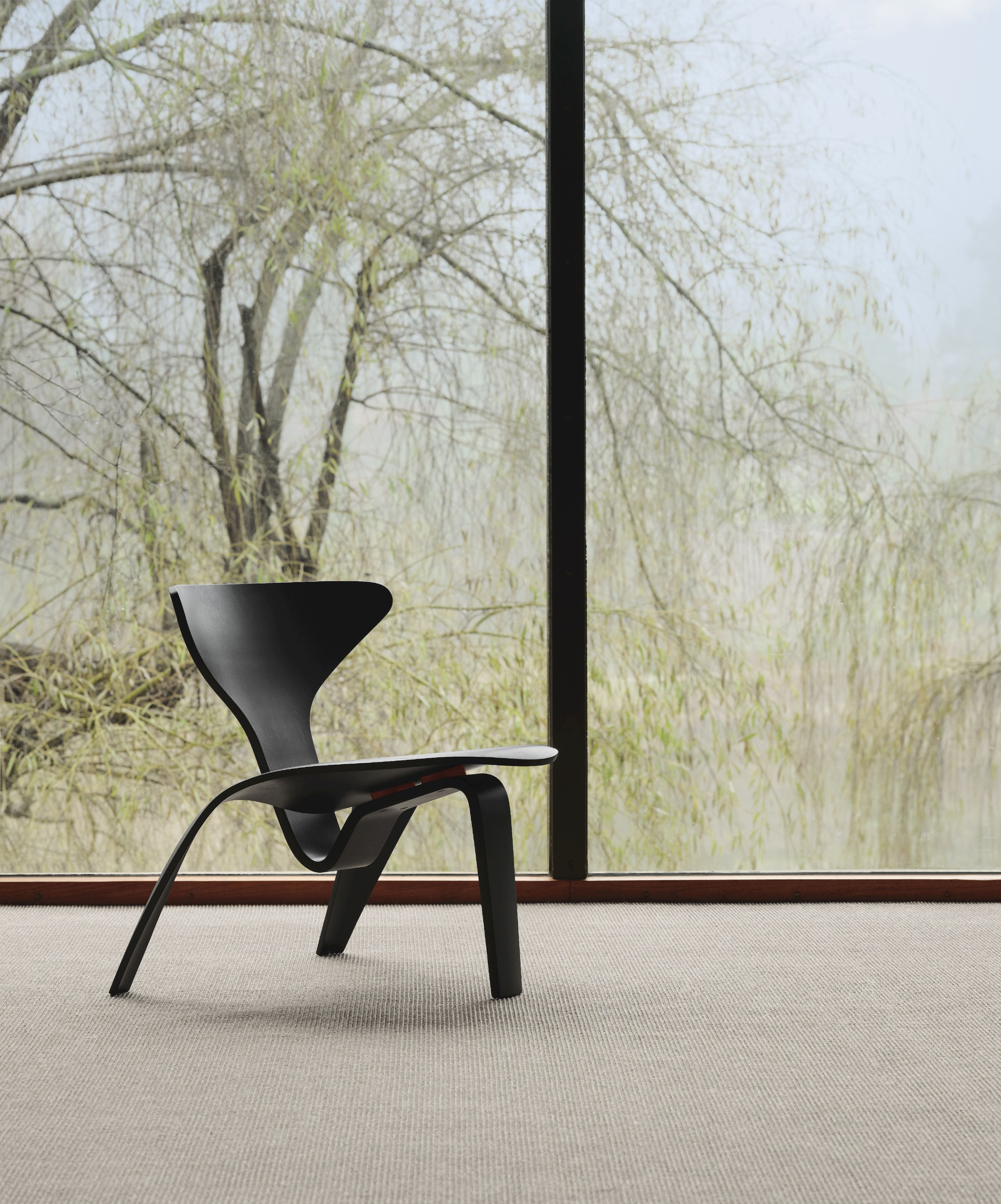 Fritz Hansen Pk0 A Lounge Chair, černá