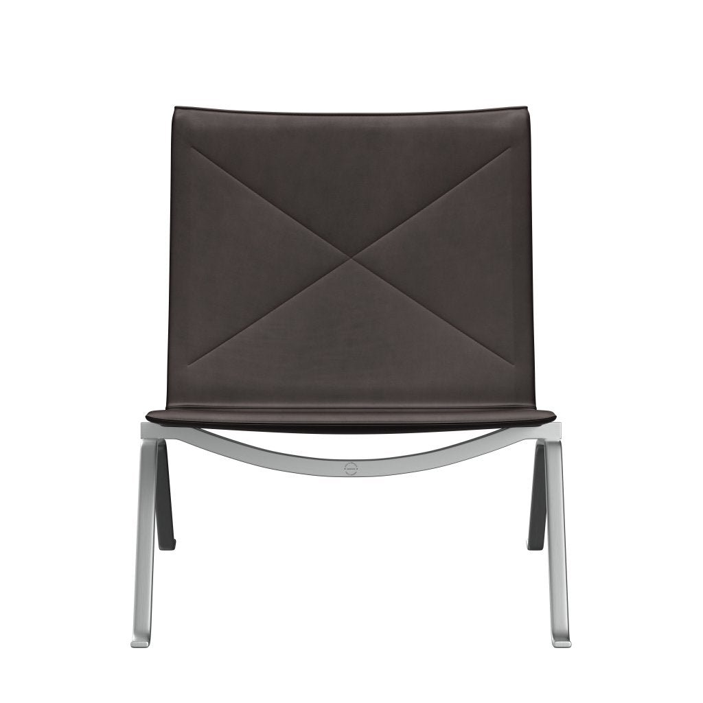 Fritz Hansen Pk22 Lounge Chair, Grace Dark Brown