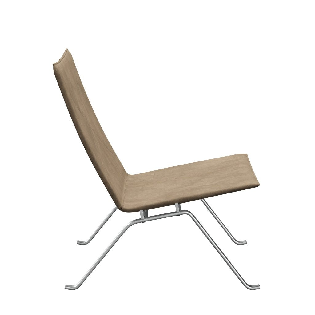 Fritz Hansen PK22 Lounge Chair, Royal Nubuck Ecru