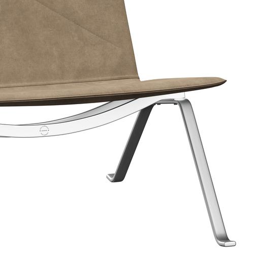 Fritz Hansen Pk22 Lounge Chair, Royal Nubuck Ecru