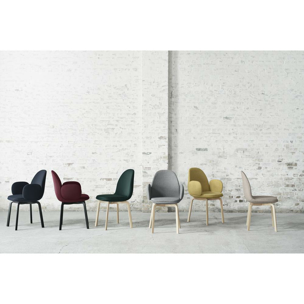 Fritz Hansen Collection Armchair Oak, Balder Dark Green