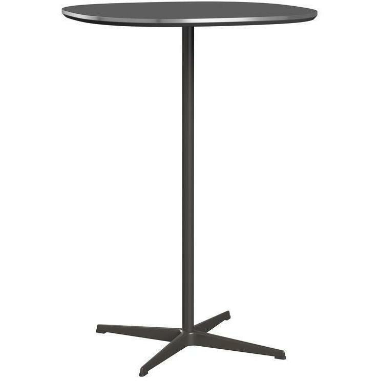 Fritz Hansen Super Circular Bar Table Ø75, Bromo šedý/teplý grafit