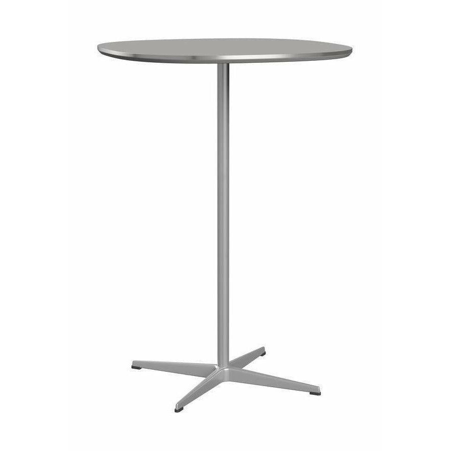 Fritz Hansen Super Circular Bar Table Ø75, Efeso šedá/stříbrná šedá