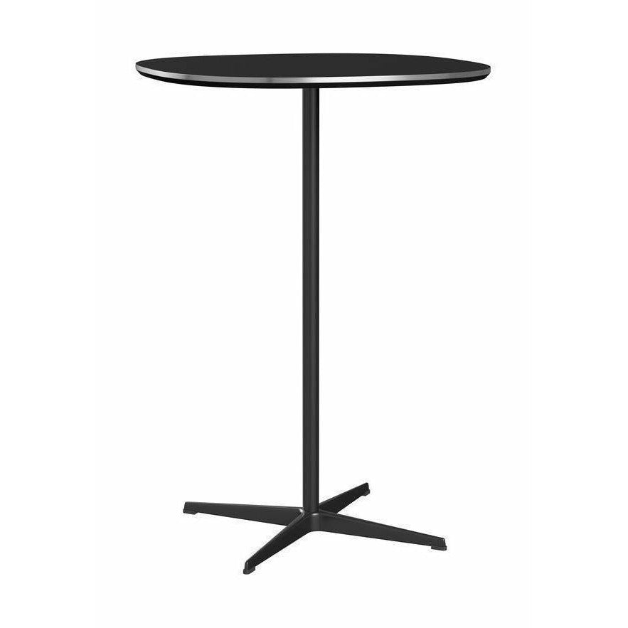 Fritz Hansen Super Circular Bar Table Ø75, černá/černá