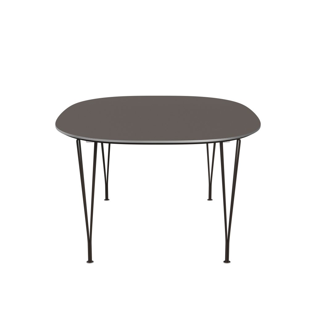 Fritz Hansen Superellipse Extendable Table Brown Bronze/Grey Fenix Laminates, 300x120 Cm