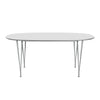 Fritz Hansen Superellipse Rozšiřující stůl devět šedý/bílý fenix laminát, 270x100 cm