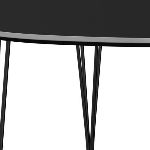 Fritz Hansen Superellipse Rozšiřitelná tabulka Black/Black Fenix ​​Lamináty, 270x100 cm