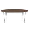 Fritz Hansen Superellipse Rozšiřitelný stůl Silvergrey/Walnut Veneer, 300x120 cm