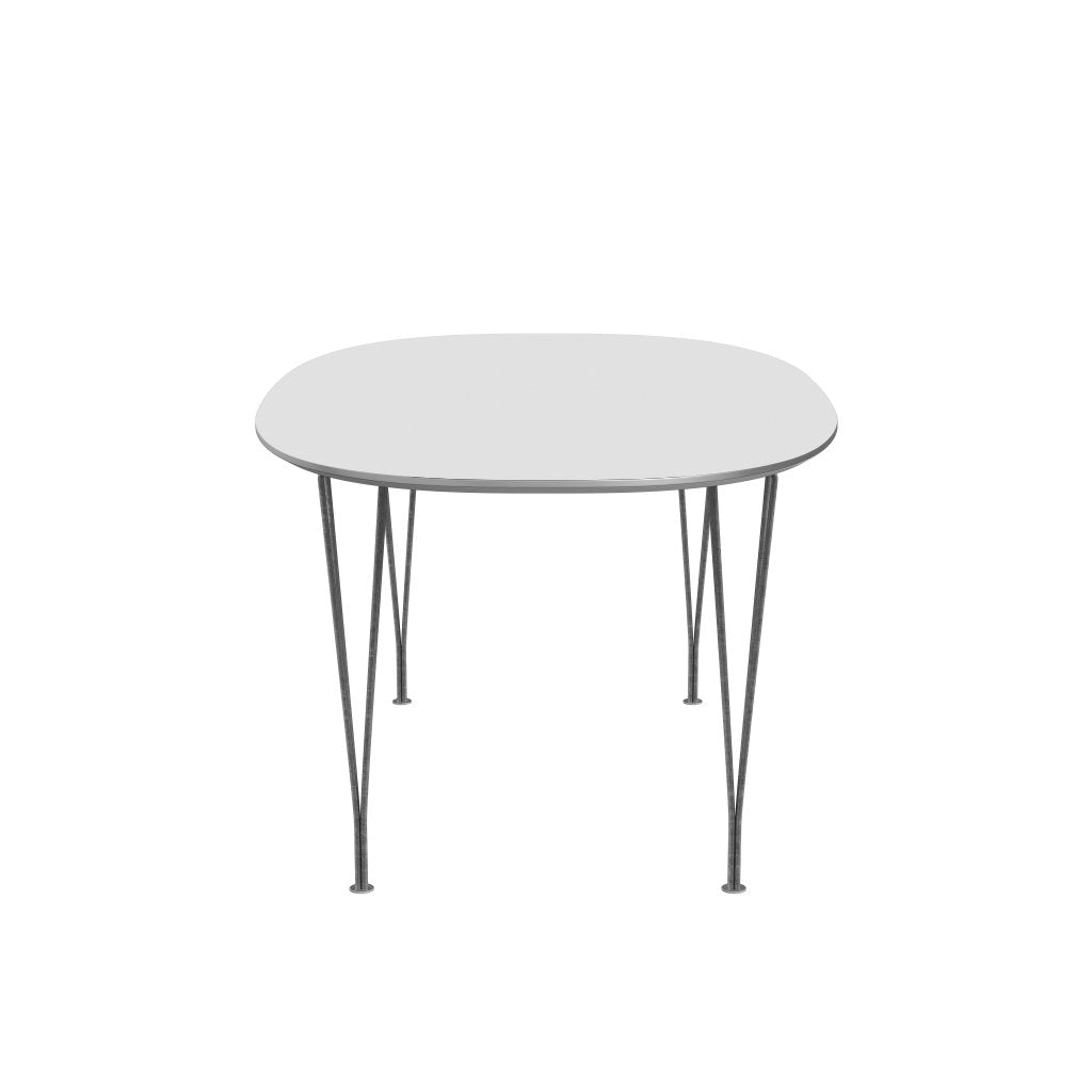 Fritz Hansen Superellipse Rozšiřitelný stůl Silvergrey/White Fenix ​​Lamináty, 270x100 cm
